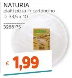 Stop&Shop NATURIA piatti pizza in cartoncino offerta