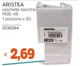 Stop&Shop Aristea vaschette bianche offerta