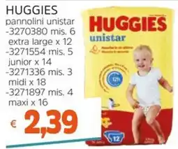 Stop&Shop HUGGIES pannolini unistar offerta