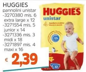 Stop&Shop HUGGIES pannolini unistar offerta