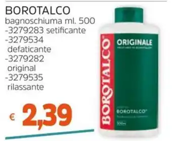 BOROTALCO bagnoschiuma
