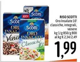 Emisfero Riso Scotti Oro Insalate 10' Classiche offerta