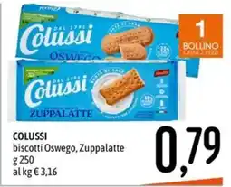 Emisfero Colussi biscotti Oswego, Zuppalatte offerta