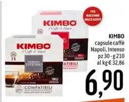 Emisfero KIMBO capsule caffè Napoli, Intenso offerta