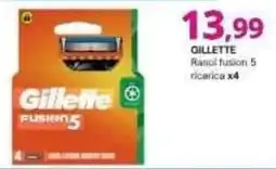 Irys Gillette Rasoi fusion 5 offerta