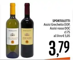 Emisfero SPOROTOLETTI Assisi Grechetto DOP, Assisi rosso DOC offerta