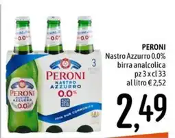 Emisfero PERONI Nastro Azzurro 0.0% offerta