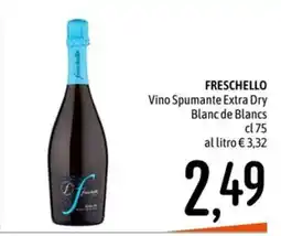 Emisfero Freschello Vino Spumante Extra Dry Blanc de Blancs offerta