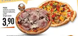 Emisfero Pizza verdue, zucchine, bacon e radicchio offerta