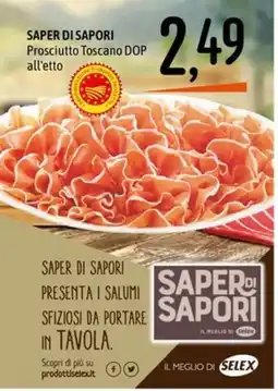 Emisfero Prosciutto Toscano DOP Saper di Sapori offerta