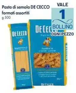 IperFamila Pasta di semola DE CECCO offerta