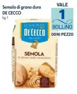 IperFamila Semola di grano duro de cecco offerta