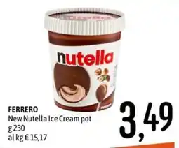 Emisfero FERRERO New Nutella Ice Cream pot offerta