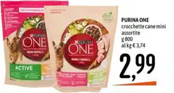 Emisfero PURINA ONE crocchette cane mini assortite offerta