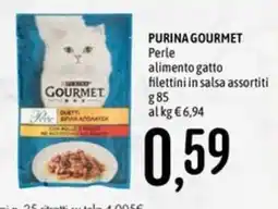 Emisfero PURINA GOURMET Perle alimento gatto filettini in salsa assortiti offerta