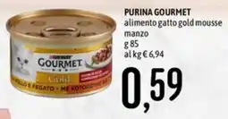 Emisfero Purina gourmet alimento gatto gold mousse offerta