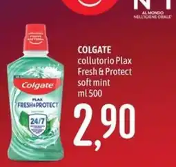 Emisfero Colgate collutorio Plax Fresh & Protect soft mint offerta