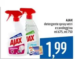 Emisfero AJAX detergente spray vetri e candeggina offerta