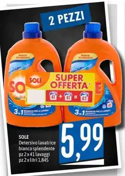 Emisfero Sole Detersivo lavatrice bianco splendente offerta