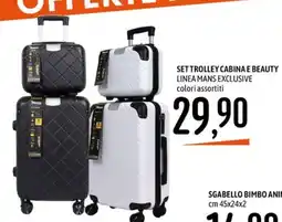 Emisfero SET TROLLEY CABINA E BEAUTY LINEA MANS EXCLUSIVE offerta