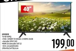 Emisfero HISENSE TV 40"A49Q offerta