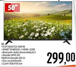 Emisfero LG TV 50"SDUA731C UHD 4K offerta