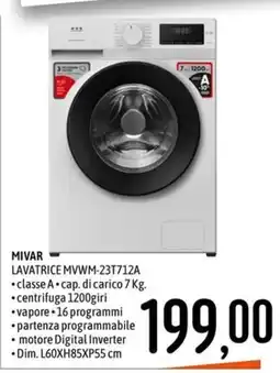 Emisfero MIVAR LAVATRICE MVWM-23T712A offerta