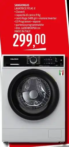 Emisfero SANGIORGIO LAVATRICE F914C-E offerta