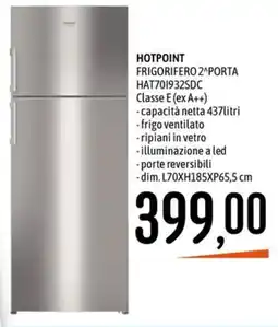 Emisfero HOTPOINT FRIGORIFERO 2^PORTA offerta