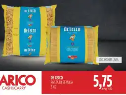 Carico Cash & Carry De cecco pasta di semola offerta