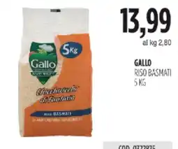 Carico Cash & Carry Gallo Riso Basmati offerta