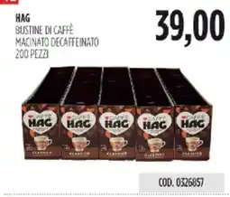 Carico Cash & Carry Bustine di caffè macinato decaffeinato HAG offerta