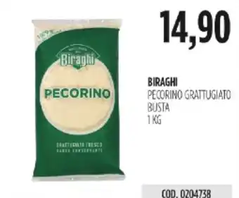 Carico Cash & Carry Biraghi Pecorino Grattugiato offerta