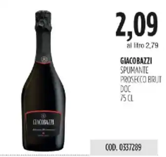 Carico Cash & Carry GIACOBAZZI SPUMANTE PROSECCO BRUT DOC offerta
