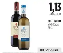 Carico Cash & Carry BOTTE BUONA VINO ITALIA offerta