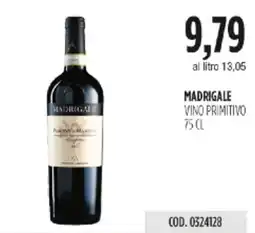 Carico Cash & Carry MADRIGALE VINO PRIMITIVO offerta