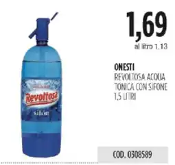 Carico Cash & Carry ONESTI REVOLTOSA ACQUA TONICA CON SIFONE offerta