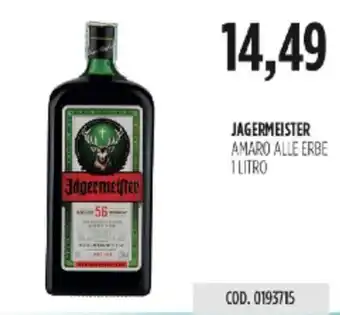 Carico Cash & Carry Jagermeister Amaro alle Erbe offerta