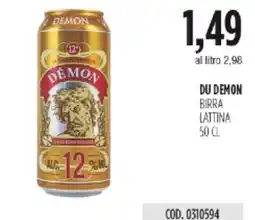 Carico Cash & Carry DU DEMON BIRRA LATTINA offerta