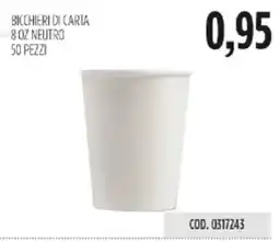 Carico Cash & Carry Bicchieri di carta offerta