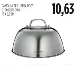 Carico Cash & Carry Campana per hamburger e fondute BBQ offerta