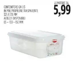 Carico Cash & Carry CONTENITORE GN 1/3 offerta