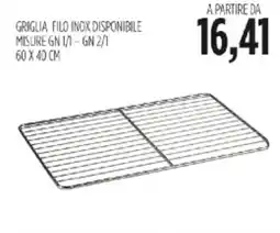 Carico Cash & Carry Griglia filo inox offerta