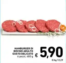 Spazio Conad HAMBURGER DI BOVINO ADULTO GUSTO DELICATO offerta