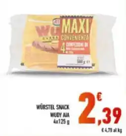 Conad Würstel Snack Wudy AIA offerta