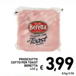 Spazio Conad Prosciutto Cotto per Toast Beretta offerta