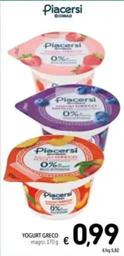 Spazio Conad YOGURT GRECO offerta