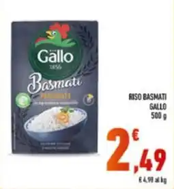 Conad Riso Basmati Gallo offerta