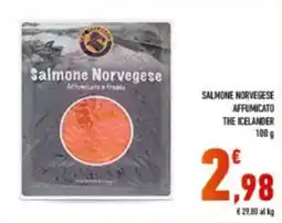Conad Salmone Norvegese AFFUMICATO THE ICELANDER offerta