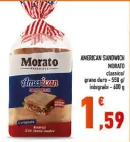 Conad American Sandwich Morato offerta